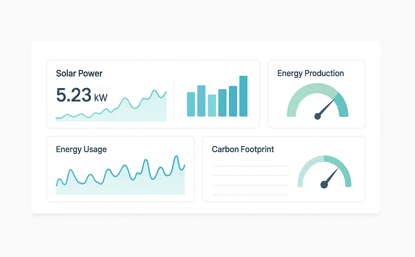 Energy-monitoring dashboard for UK solar systems
